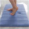 ping bu Tappetino da bagno antiscivolo, in memory foam, extra morbido, super assorbente d'acqua, tappeto da bagno, per casa e cucina (50 x 120 cm, blu lago)