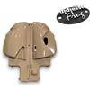 EcoPrice® - Scocche Frog Sinistra e Destra con Targhetta - Ricambi 100% compatibili con macchine caffè Frog componenti originali COLORE (Nocciola)