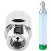 Yosoo Convertitore adattatore CO2, connettore adattatore soda con guarnizione Adattatore per bombola CO2 in rame Filettatura femmina TR21-4 a filettatura maschio CGA320