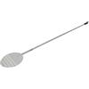 Giemme Palettino per pizza piatto forato 22 cm - Acciaio inox AISI 304 - Palino per girare e sfornare pizza (manico 90 cm, per forni fino a 85 cm profondi)