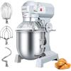 LEEVOT Impastatrice planetaria commerciale da 30L, impastatrice commerciale regolabile a 3 velocità da 1250W, impastatrice elettrica verticale per impieghi gravosi con vasca in acciaio inox per cucin