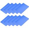 METALLIXITY Blank Metallo Scheda (100mm x 60mm x 0.6mm) 10pz, Anodizzato Alluminio Targhetta - per Casa Interni Fai-da-Te Segnaletica Incisione, Blu
