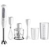 Braun MQ50220M MultiQuick5 Frullatore ad Immersione Motore Potente, 2 Velocità, Sistema Anti-Spruzzi, Colore Bianco