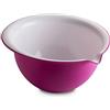 OMADA Ciotola Mescolatrice Antiscivolo, Mixing Bowl da 3 L per Impastare | Ideale per Impastare Dolci e Pane, da 30x25x H18 cm, con Base Antiscivolo e Beccuccio Versatore, Collezione Sanaliving