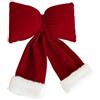 ZAMETTER Fiocchi di Natale in velluto rosso vino, decorazione per albero di Natale, palline rosse (M)