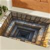 AVSMGP Tappeto 3D con illusione ottica, super morbido, antiscivolo, per porta d'ingresso, bagno, scale, sala giochi, soggiorno o area, lavabile, C, 60 x 90 cm
