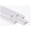 AFTERTECH 5x 1metro (5M) 1207 12x7mm Profilo Alluminio SILVER Minimal Per Strisce Strip LED Barra Rigida INTERA 1MT 1m + Copertura OPACA (5x 1metro 1207 fog)