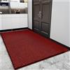 YHXAIQ Zerbino Ingresso Esterno e Interno, Tappeto Ingresso Interno, Assorbente e Antiscivolo, in Poliestere e TPE per Porte d'Ingresso, Cortili e Verande(Red,90 x 100 cm)