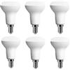ALIVIM 6 Pezzi R39 3W E14 220V LED Bagno Lampada Fungo Lampadina Cucina Camera Luce Lampada Dimmerabile,Warm white