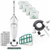 AMG Shop Online Aspirapolvere Folletto VK220S NUOVO, + 6 SACCHETTI ORIGINALI + TUBI COMPATIBILI, Scopa Elettrica Potente Con Turbo, 900 W, per Parquet Tappeti e Piastrelle
