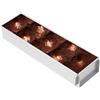 QINGLANG Stampo rettangolare per torte al tiramisù, antiaderente, in lega di alluminio, per tiramisù, dessert, formaggio, formaggio, mousse, 40 x 10 x 6 cm (regolabile)