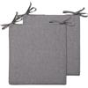 MSNCS Cuscini Per Sedie Da Cucina 40x40,Quadrato Cuscini Per Sedie Da Pranzo 2/4/6 Pezzi Con Cravatte,Cotone E Lino, Sfoderabili/Lavabili Antiscivolo Cuscini Per Sedie Esterno(#2,40x40cm6pcs)