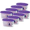 Wessper Deumidificatore per umidità e muffa, Deumidificatori per ambienti con granulato da 400 ml, Neutralizzatore anti odori per cucina armadio, bagno fino a 9 m²- Lavanda - 8 pezzi