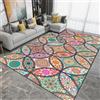 PEIHUODAN Tappeti Bohemia Mandala Grande, Flanella Tappeti per Soggiorno Camera da Letto Divano Cucina Bagno Ingresso Zerbino Tappetini Antiscivolo, Tappeto da Corridoio Runner Carpet, 100x200 cm, Color 1