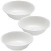 Sicignano Casalinghi Ingrosso Casalinghi Sicignano | Set 3 Piatti Fondi in Melamina Resistenti Bianco Ø20x6,5 cm | Per Zuppe, Finger Food, Dessert, Aperitivi, Antipasti, Stoviglie Moderne | Lavabile in Lavastoviglie)