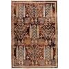 RugVista Razavi, Tappeto, Moderni, 140 x 200 cm, Rettangolare, Pelo corto, Soggiorno, Camera da letto, Cucina, Lavabile in lavatrice, Ruggine