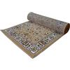SpazioTessile Tappeto Classico Persiano Mano Lana Royal King 079ch Ingresso Soggiorno Camera Ufficio Corsia Passatoia (Beige, 100x200)
