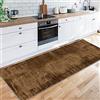 Siunwdiy Tappeto Passatoia Corridoio 2.7 MetriCucina Ingresso Antiscivolo Lavabile Vintage Marrone per la Cucina per Soggiorno Camera da Letto Cucina Bagno,lunghezza personalizzabile，70X270CM