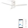 CREATE / WINDCALM DC/Ventilatore da soffitto con WIFI con luce, con motore DC bianco/Silenzioso, timer