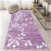 Siunwdiy Tappeto Passatoia Cucina 60X260cm Antiscivolo Lavabile Viola chiaro Tappeti Runner Lungo Moderno Tappeto Corridoio ingresso interno Soggiorno Antimacchia Tappetino Cucina Tappetini