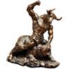 SZLIFE Statua di lotta tra orso, scultura animale, regalo per agente finanziario, decorazione da tavolo, statuetta in resina per casa, mensola, camera, Bronzo