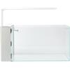 Aqpet Aqua 60 Rear Kit Vasca In Vetro Extrachiaro Con Filtro Laterale e Luce LED Integrata 60x30x30cm Bianco