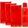 Fungoto SET EXOTIC : 3X PROFUMO 100 ML + DEODORANTE SPRAY 150 ML