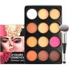 Joyeee Palette per il Trucco Contouring da 12 Colori, Illuminante Fard Correttore Terra Abbronzante con Pennello per il Trucco, Fondotinta a Lunga Tenuta e Coprenza Totale
