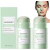 WRANBAO Mugwort Clay Mask Stick, Mugwort Face Treatments & Masks Skincare, Deeply Cleansing Mugworts Face Mask, Mud Mask Sticks, Blackheads and Pores, Oil Controlling Hydration for Clean Pores (2pcs)