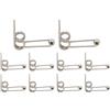 Almencla 10 Pezzi Molla Torsione Doppia Ricambio Ferro Arricciacapelli Accessori Sostituzione Carbonio Resistente Adatta per Salone Casa Styling Quotidiano, 28mm