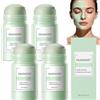 WRANBAO Mugwort Clay Mask Stick, Mugwort Face Treatments & Masks Skincare, Deeply Cleansing Mugworts Face Mask, Mud Mask Sticks, Blackheads and Pores, Oil Controlling Hydration for Clean Pores (4 pezzi)