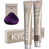 KYO Colore per capelli 100ml + ossigeno 150 ml by kyo, AMMONIA FREE E PPD FREE con collagene Marino e cheratina (Viola Correttore)