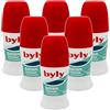 Byly Deodorante Unisex Extrem Roll-On 50 ml - Freschezza Intensa, Protezione Prolungata 96H, Anti-Odore, Dermatologicamente Testato (Extrem Freschezza 6 Unità)