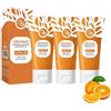 Orgrul Gel esfoliante arancione, esfoliatore brillante per donne, per il viso e la pulizia del viso, idratante (3PC, 50 g)