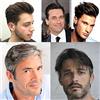 AIRAO Tutta La pelle PU Poli Toupet Parrucchino Sostituzione Protesi Capelli Uomini Parrucche Sbiancato Nodi - Capelli Umani Indiani #1B70 (Fuori Dal Nero Che Contiene I Capelli Bianchi Del 70%)