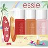 Essie Set di smalti estivi Surf Up: mini kit estivo fatto a mano with love, Frilly Lilies, Birthday Girl (n. 858, 824, 514), 5 ml