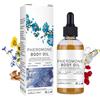 GUUZETU Olio per il corpo del feromone per donne, olio per il corpo profumato con petalo di rosa e oli di mandorle dolci, fragranza idratante, duratura, miglioramento della fiducia, (120ml)