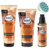 Balea Professional Confezione da 3 balea: 1 shampoo professionale da sogno, 250 ml, 1 riccioli da sogno professionali, 200 ml, 1 olio professionale per capelli ricci da sogno, 100 ml + spazzola massaggiante per cuoio