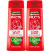 Garnier Fructis Color Resist Shampoo Ravvivante per Capelli Colorati con Estratto di Acai e Filtro UV Colore Brillante Fino a 10 Settimane Nutriente Antiossidante - 2 Flaconi da 250ml