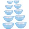 FRCOLOR Ciotole per Maschere Viso Facili da Pulire in Plastico Set 10 Pezzi Stabili e Resistenti Colore Casuale per Uso Professionale in Salone o Uso Personale a Casa