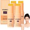 Raevior Vitamina C Siero sbiancante per pelle radiosa, vitamina C, balsamo per gli occhi, bastone contro linee sottili e rughe, siero schiarente e idratante per viso e corpo (4 pezzi)