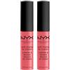 NYX Professional Makeup Soft Matte Lip Cream Tinta Labbra Tonalità Cannes Lunga Durata Finish Matte Cremoso Leggero Colore Extra Pigmentato - 2 Rossetti da 8ml