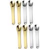 FRCOLOR 8 mini spatole cosmetiche Scoop, raschietto per bottiglie di trucco, cucchiai per rossetto, scatola per trucco, strumenti per realizzare maschere facciali, crema per gli occhi in metallo