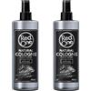Redone Aftershave Natural Spray Barber Cologne Silver 2 x 400 ml | Profumo di lunga durata | Prodotto di cura premium per uomini | 2 pezzi
