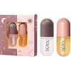 Tianbi 2 Pcs Paffuta Labbro Set Trucco Naturale Rimpolpante Lip Gloss Cura Delle Labbra Siero Kit Lip Plumper Lip Enhancer Per Più Piena Idratata Labbra Di Bellezza