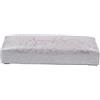 Qiaohome Cuscino per mani per manicure, rettangolare, in pelle PU, poggia mano per unghie, cuscino per unghie, per salone, poggia mano per manicure, accessori per nail art, argento