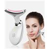 topolenashop Massaggiatore Viso Antirughe Elettrico Ricaricabile 2.5W 500mAh | Lifting Tonificante per Collo, Doppio Mento e Pelle | Portatile, Compatto, Rilassante | Skin Care Quotidiana | ES-1081