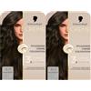 Schwarzkopf Creme Supreme Colorazione 5-1 marrone freddo (2 x 182 ml), colore permanente per capelli con siero e maschera per capelli protegge dai danni visibili, per una copertura grigia al 100%