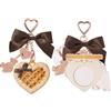 Drqzwp Collezione Sweetie Bear Cipria fissante Flower Know, graziosi ciondoli per borse e portachiavi, trucchi e cipria compatta e in polvere pressata, effetto opacizzante, regalo per donne (Cookie)