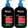 FEI FAN 2x Gel Detergente Carbone, ANTI-PUNTI NERI. Purifica i Pori, Riduce i Punti Neri. Con BHA (Acido Salicilico) e Carbone. Per Pelle Con Tendenza Acneica e Punti Neri 250ml